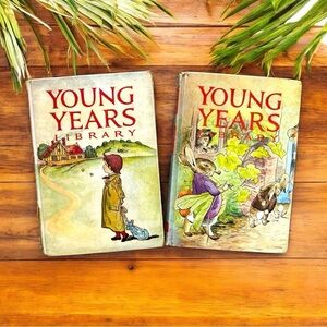 VINTAGE 1965 Young Years Library - Volumes 1 & 2 - Illustrated Storybooks